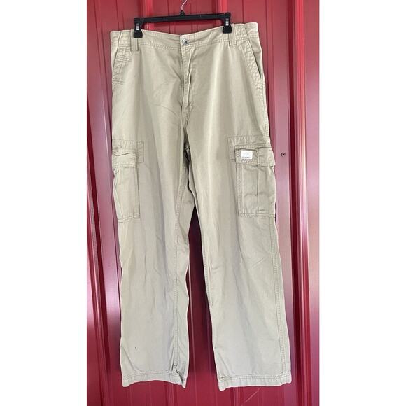Levis Y2K Cargo Pants Baggy Loose Straight Vintage Workwear Mens 36x33‎ - Picture 1 of 9